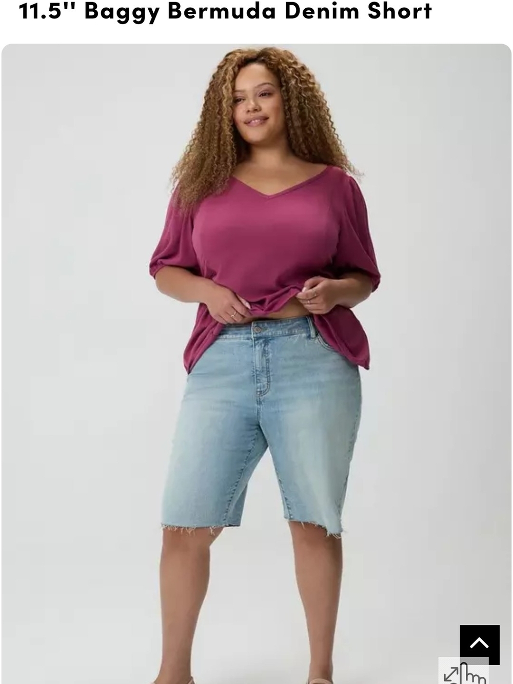 Torrid Plus Size Light Wash Denim Bermuda Shorts - Light Blue 28W